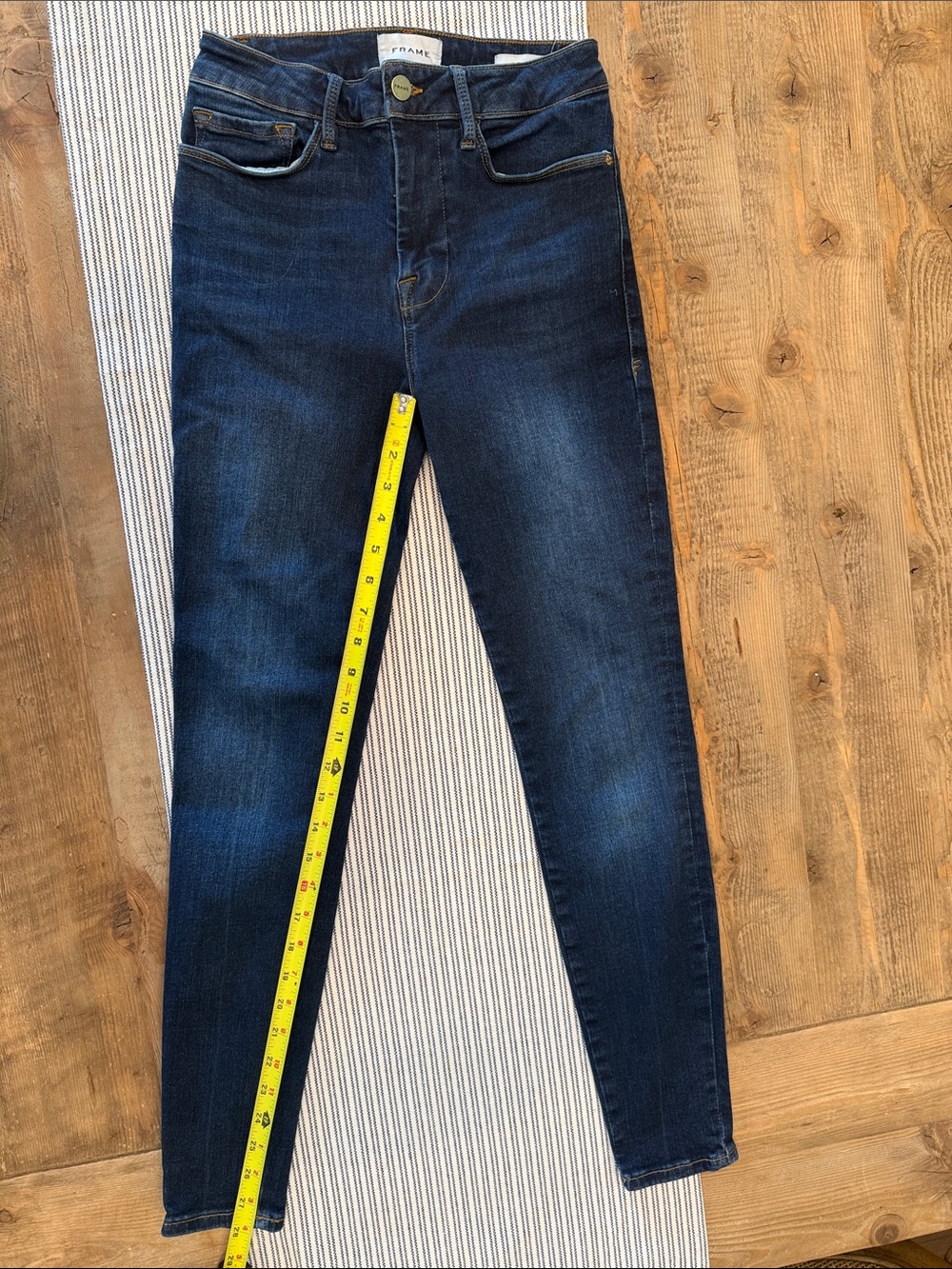 Frame Denim Indigo Skinny Jeans